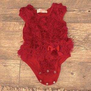Frilly tulle onesie with snaps